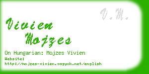 vivien mojzes business card